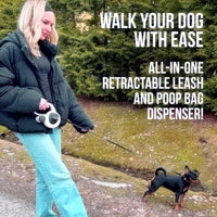 Thumbnail for AVANTO Retractable Dog Leash with Flashlight – 16ft Heavy Duty LED Night Safety Leash